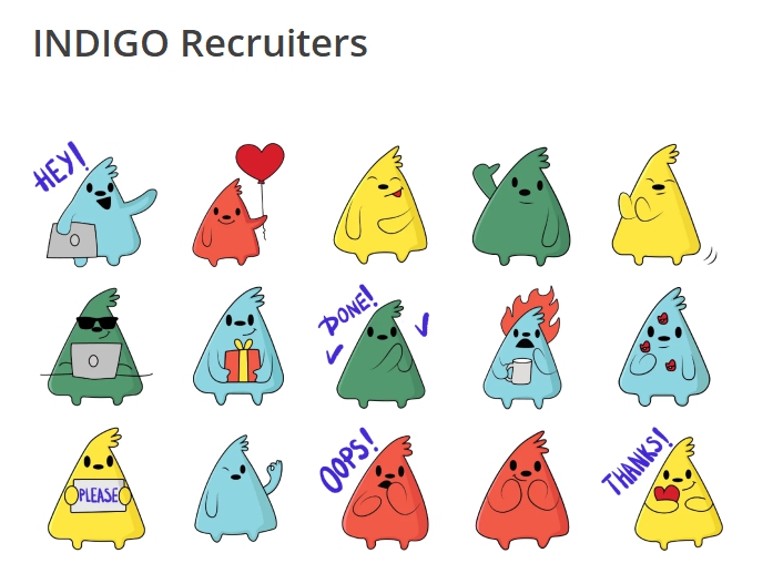 New INDIGO identity - stickers